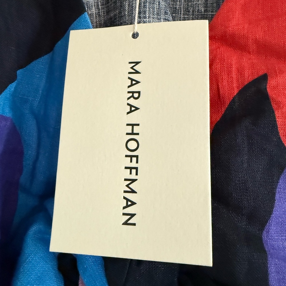 MARA HOFFMAN RAYA Tie Front Cropped Top Size 4 NWT - Picture 8 of 8